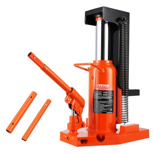 VEVOR Hydraulic Toe Jack, 5 Ton On Toe Toe Jack Lift, 10 Ton On Top Lift Capacity Machine Jack, 0.8-6.8 in Toe Height, 11.3-17.3 in Top Height, Air Hydraulic Claw Jack for Machinery, Industry - size: 5-10 ton