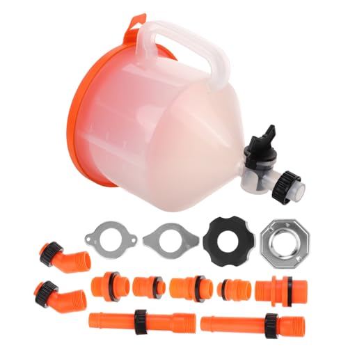 Healifty Spill Coolant Filling Funnel Kit with Valve Leak Resistant Radiator Spill Cooling System Tool for Car Models Plastic Overflow Auto Coolant Flush Accessory