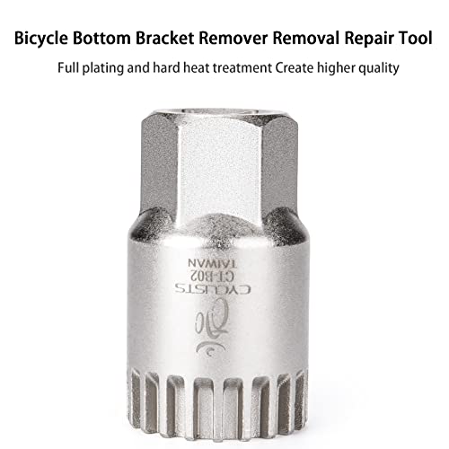 Bike Bicycle Bottom Bracket Removal Sleeve Tool Compatible With Standard 20-Tooth Cartridge Type Bottom and Shimano, Octalink, ISIS Splined Bottom Brackets (CT-B02) - style: CT-B02