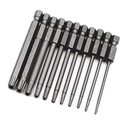 aiyun 11-Piece Shark Vacuum Screwdriver Security Bit Set, S2 Steel Magnetic Security Screwdriver Set 3 Inch Star Driver Bit Set Screwdriver for Shark Vacuum T6-T40 (75mm Length) - size: 75mm Length (T6-T40)