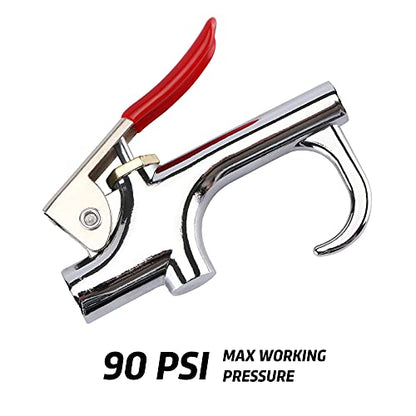 21 Pieces Air Compressor Accessories 1/4 Inch NPT, Inflation Kit, with Blow Gun, Air Chucks, Inflation Needles,seal tape included - size: 21 Pieces