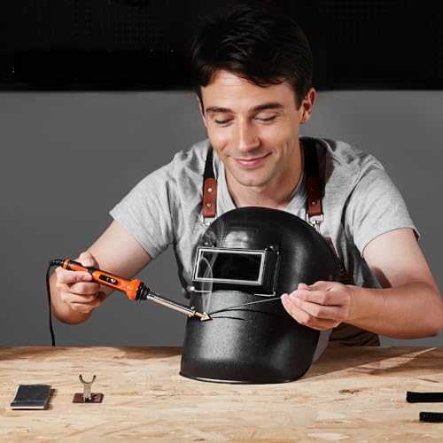 VEVOR Plastic Welder Kit Deluxe, 100W Plastic Welding Gun + 60 W/100W Soldering Iron, Professional Plastic Repair Welding Tool with 1000PCS Hot Staples & 60 Rods for Car Bumper Kayak Electronics Toys - style: 100W Gun + 60 W/100W Soldering Iron