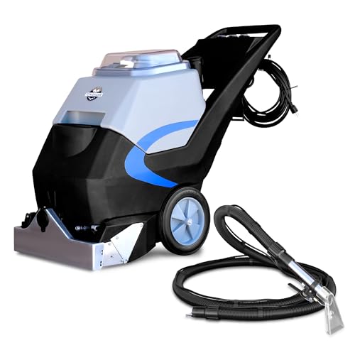 Tomahawk 3-in-1 Commercial Carpet Extractor 18” Path, 9 Gal Tanks, Dual 1000W Motors For Hotels, Offices, Upholstery & More