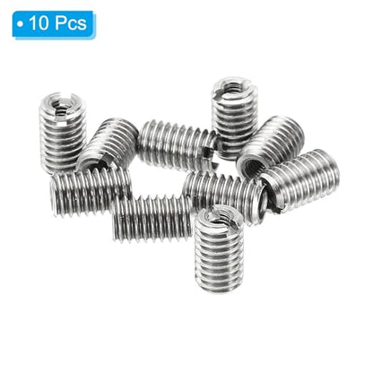PATIKIL Thread Adapters Sleeve Reducing Nut, 10 Pcs M5x0.8 Male to M2.5x0.45 Female Repairing Insert Nut Screw Reducer Stainless Steel Fastener 8mm - size: M2.5xM5x8mm