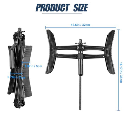 2Pcs Camper Wheel Chock Stabilizer, X Chocks for Travel Trailer | Heavy Duty RV Wheel Chocks with Ratchet And Socket for 3.5"-12" Wheel Gaps