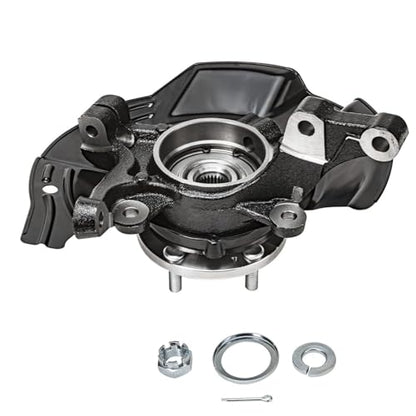Detroit Axle - Front Steering Knuckles & Wheel Hub Bearings + Struts w/Coil Spring Replacement for 2011 Kia Optima 2.4L - size: 4QU47753/ Big strut kit