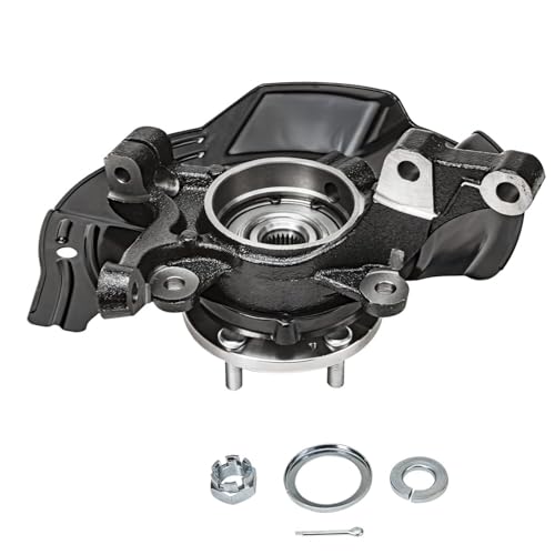Detroit Axle - Front Steering Knuckles & Hub Bearings + Struts Rear Shock Absorbers Replacement for 2011 Kia Optima 2.4L - size: 6AQU47754/ strut shock sway kit