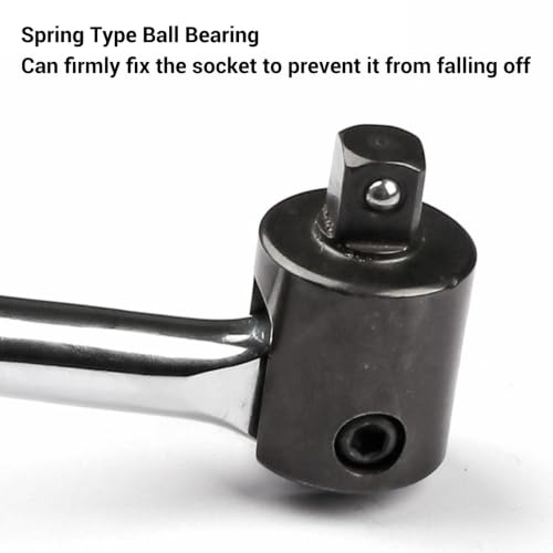 18 Inch Breaker Bar 1/2 Drive, 240 Swivel Head | Chrome Vanadium Steel for Stuck Lug Nuts, Long Reach Wrench for Tire Changes Mechanical Repair