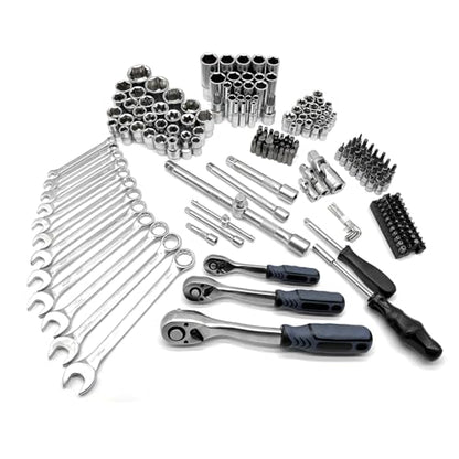 72-Tooth 216pcs Ratchet Socket Wrench Set,Wrench And Socket Set | Reversible Ratchet Wrench with Universal Joint And Extension Bars, Mechanics wrench Tool Set for Automotive