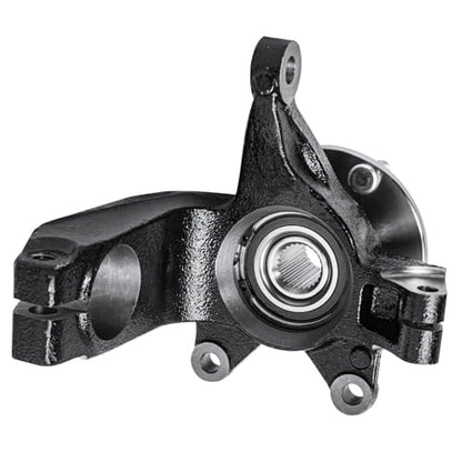 Detroit Axle - Front 4pc Steering Knuckles Kit for 08-11 Ford Focus, 2 Steering Knuckles & Wheel Bearing Hubs 2 Outer Tie Rod Ends 2008 2009 2010 2011 Replacement - size: 4SU47696/Kit