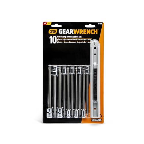 GEARWRENCH 10 Pc. 1/4" & 3/8" Drive Long Torx Bit Socket Set - 80588 - size: 1/4" & 3/8" Drive, style: 10 Pc Long Torx Bit Socket Set