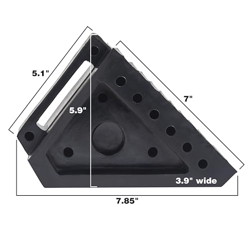A20014 Arcan Solid Rubber Wheel Chocks