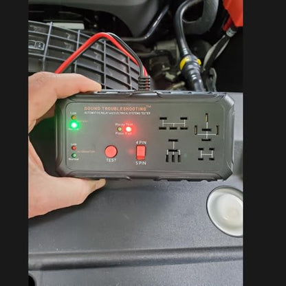 12V Automotive Relay Tester, Car Battery & Alternator Test Kit | Relay Switch & Circuit Inspector | Tests 4 & 5 Pin Relays | Battery Tester | Alternator Tester | Sound Troubleshooting | Patented