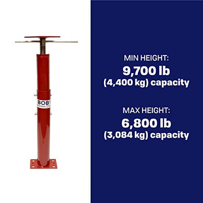 BISupply Basement Floor Jack 19” - 36” Adjustable Support Beam House Jack Post - Floor Lifting Joist Beam Brace for Cellar Ceiling 9700 lbs Max Capacity Screw Pole Jack - 2 Pack - size: 19-36 Inch (2 PACK)