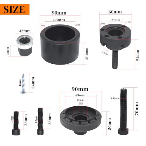Crankshaft Front Oil Seal Installer & Removal Tool Kit, Compatible With BMW N40 N42 N45 N46 N52 N53 N54, With Carrying Case & Gloves
