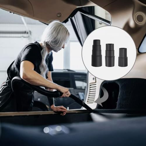 3 Piece Vacuum Adapter Combo Kit Fits Wet Dry Vacuum Cleaners | Includes 1-3/8" to 1-1/4", 1-1/2" to 1-3/8" to 1-1/4", 1" to 1-1/8" to 1-3/8" to 1-5/8" Connector Accessory