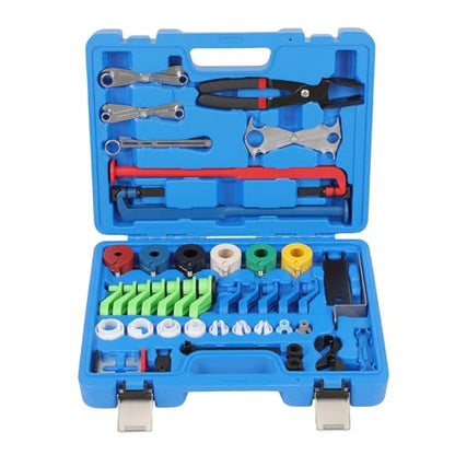 45PCS Master Quick Disconnect Tool Set,Fuel Line Disconnect Tool Kit for Automotive A/C,Fuel & Transmission Systems,Universal Line Removal & Separator Tools Fit for GM,Fit for Ford, Fit for Chrysler