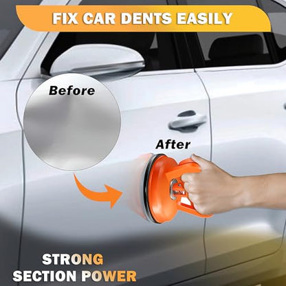 Paintless Dent Repair Kit – 7-Piece Car Dent Puller Set with Suction Cups, Polishing Pad & Cleaning Accessories for Auto Body Dents & Scratches