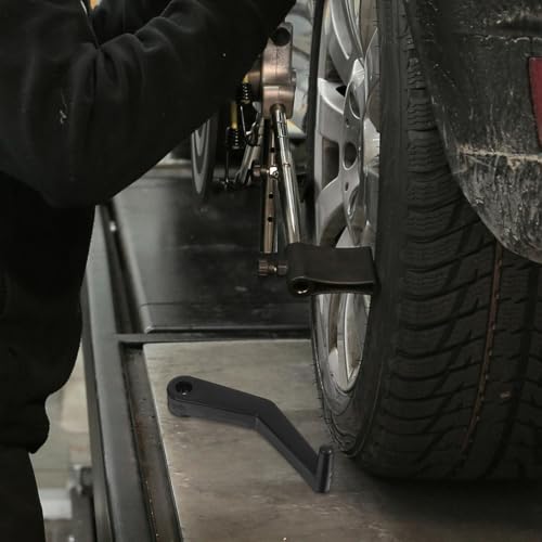 Tire Balancer Gripper with Scale and Wheel Width Caliper Portable Car Tire Measuring Tool with Handle for Auto Repair