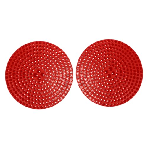 Zerodeko Car Wash Bucket Filter Screens 1 Pair Heavy-Duty Sand and Debris Guard Insert for Vehicle Cleaning Auto Washer Pad for RVs and Cars Easy Installation - color: Red