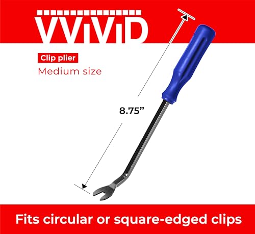 VViViD 3 Piece Clip Plier Set - Removal Tool Bundle for Automotive Door Panels, Dashboard Repairs and Fasteners