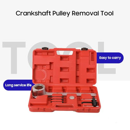 Crankshaft Pulley Removal Install Tools Universal Crank Puller Installer Hold Tool Set Compatible with Jaguar L-and RoverV8 Engine 3.2-4.4L Engine 3.2-4.4 L