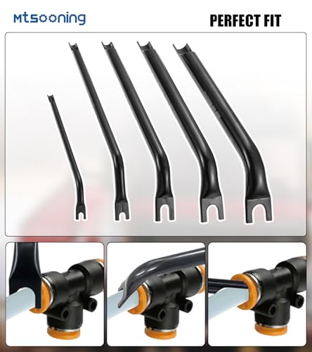 Fuel Line Disconnect Tool,5 Pcs 42400 Double Ended Air Line Disconnect Tool Set for Heavy Duty Big Rig Truck Brake