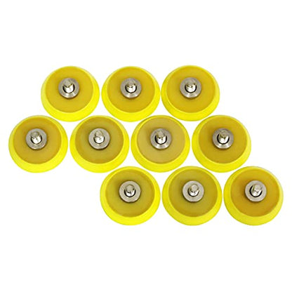 Ouya 10PCS 1/4-20 Thread 1 1/2" Velcro Backing Pad Hook and Look Plate for Air Sander and Dual Action Car Polisher - color: 1/4"-20 thread, size: 1.5 Inch Plate