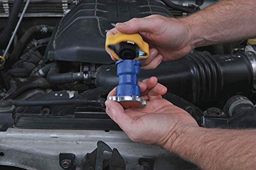 Mityvac MV4560 Radiator/Cooling System Pressure Test Kit for Asian, European, US Cars and Light Duty Trucks, Includes Hand Pressure Pump, 4 Cooling System and 2 Dual-Function Cap Test Adapters