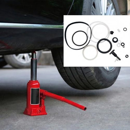 Bottle Jack Repair Kit for 3 Ton 17 Pcs Complete Seal Set with Ram Piston Pump Seals, O-Rings, Gaskets for Hydraulic Vertical Jack