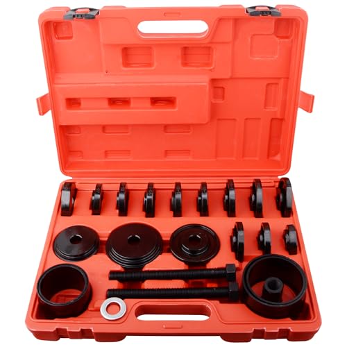 DAYUAN 24pcs FWD Front Wheel Drive Bearing Removal Tool | Wheel Bearing Removal & Installation Kit，Fits Most FWD Vehicles，High Torque 8.8 Grade Screws，Carbon Steel，Case