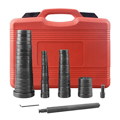 DAYUAN 52 in 1 Custom Bushing Driver Set Bundle with Universal Press and Pull Sleeve Remove Install Bushes Bearings Garage Tool Kit