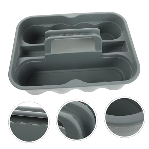 Portable Plastic Tool Storage Basket with Handle Versatile Cleaning Supplies Organizer for Auto Detailing Car Wash and Home Use for Women and Men
