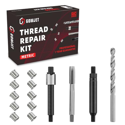 M6X1.0 Metric Thread Repair Kit, with M6X1.0X9.4MM Stainless Steel Insert Qty 10 - size: M6x1.0x9.4mm
