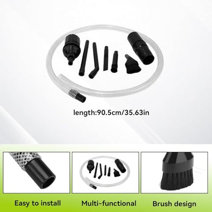 Cyrank Auto Detailing Brush Set, 9PCS/Set Cleaning Brushes Car Vehicle Cleaning Kit Universal Vacuum Cleaner Attachments Mini Micro Tool Car Vehicle Cleaning Kit