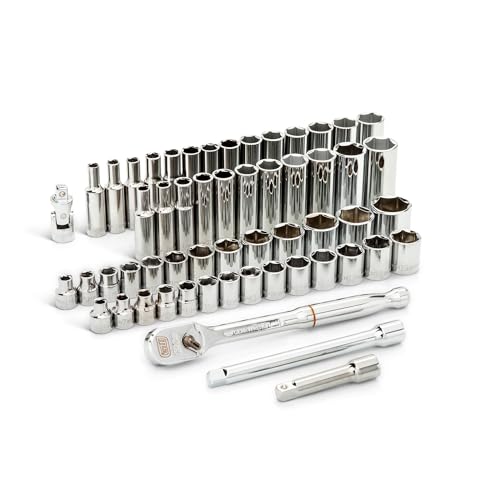 GEARWRENCH56 Pc. 3/8" Drive 6 Pt. 120XP Mechanics Tool Set, Standard & Deep, SAE/Metric - 80550P - size: 3/8", style: 56-piece kit