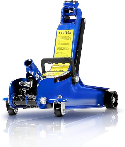 VViViD Heavy-Duty Low-Profile Hydraulic 4400 Pound Automotive Racing Trolley Jack - 2 Ton