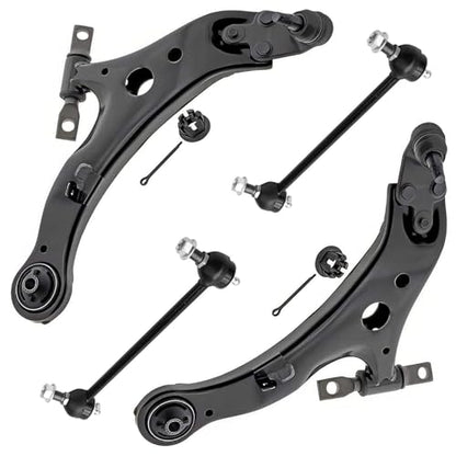 Detroit Axle - 4pc Front End Control Arms Kit for Toyota Camry Avalon Lexus ES300h ES350, 2 Lower Control Arms and Ball Joint 2 Sway Bar Links Replacement - size: 4CS48168/4PC