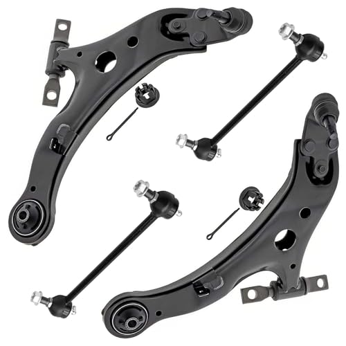 Detroit Axle - 4pc Front End Control Arms Kit for Toyota Camry Avalon Lexus ES300h ES350, 2 Lower Control Arms and Ball Joint 2 Sway Bar Links Replacement - size: 4CS48168/4PC