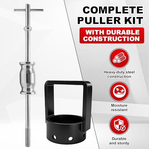 3.75" CV Axle Removal Tool Kit, Heavy-Duty CV Axle Puller with Slide Hammer, Reinforced Axle Shaft & CV Joint Puller for Cars, Trucks, ATV & UTV, Easy Driveshaft Removal