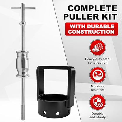 3.75" CV Axle Removal Tool Kit, Heavy-Duty CV Axle Puller with Slide Hammer, Reinforced Axle Shaft & CV Joint Puller for Cars, Trucks, ATV & UTV, Easy Driveshaft Removal