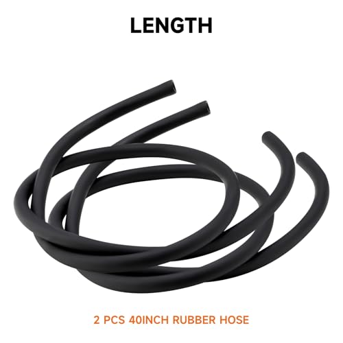 Natural Gas or LP Gas Manifold Pressure Test Kit Accessories, 2X 40 inch Rubber Hose, 1/8" NPT Male Brass Fitting for Replacement