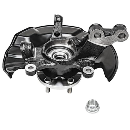 Detroit Axle - 4pc Steering Knuckles Kit for 09-13 Toyota Corolla Matrix, 2 Front Steering Knuckles & Wheel Bearing Hubs 2 Rear Wheel Bearing and Hubs 2009 2010 2011 2012 2013 Replacement - size: 4UW48584/Kit