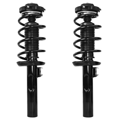 Detroit Axle - 4pc Front Struts Kit for 2012-2019 Volkswagen Beetle, 2013 2014 2015 2016 2017 2018 Passenger and Driver Side 2 Struts with Coil Springs 2 Lower Control Arms w/Ball Joints Replacement - size: 4CQ472523/Big Kit