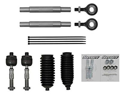 SuperATV Heavy Duty Tie Rod Kit Compatible With Kawasaki Teryx 4/800 (2012+)