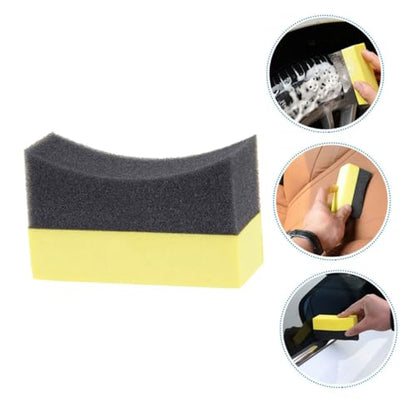 Cabilock 6pcs Tire Shine Applicator Pads Set EVA Foam Car Wash Sponge for Polishing Waxing and Cleaning for Auto Detailing