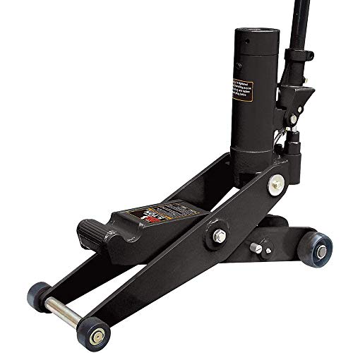 Hydraulic Forklift Jack 5 Ton (10,000 lb) Capacity, Dual Position Forklift Service/Hydraulic Floor Jack Black for Truck Tractor, Lifting Range 2.76"-28.74"