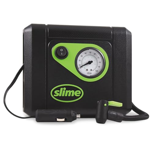 Slime Tire Inflator XL 40090, Quickly Inflates Large Tires of Trucks & SUVs, Quick Connect Air Hose & Space Saving Cord Storage, Inflates Tire in 5/7 mins - style: XL