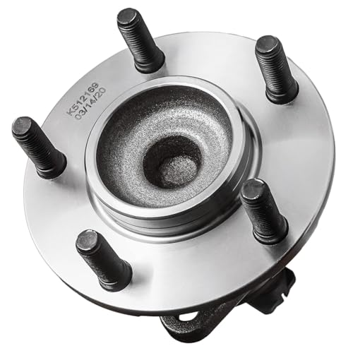 Detroit Axle - Pair Rear Wheel Bearing Hub Assembly for 2001-2007 Chrysler Town & Country, 2001-2003 Voyager, 2001-2007 Dodge Caravan/Grand Caravan FWD 5 Lugs with 4-Wheel ABS - style: 512169 x2/Pair