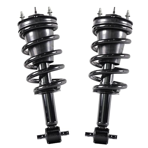 Detroit Axle - RWD Front Struts for 2014-2018 Chevrolet Silverado 1500 GMC Sierra 1500, 2019 Silverado 1500 LD Sierra 1500 Limited [Without Magnetic Ride Control Suspension], 2 Struts w/Coil Spring - size: 139112x2/PAIR
